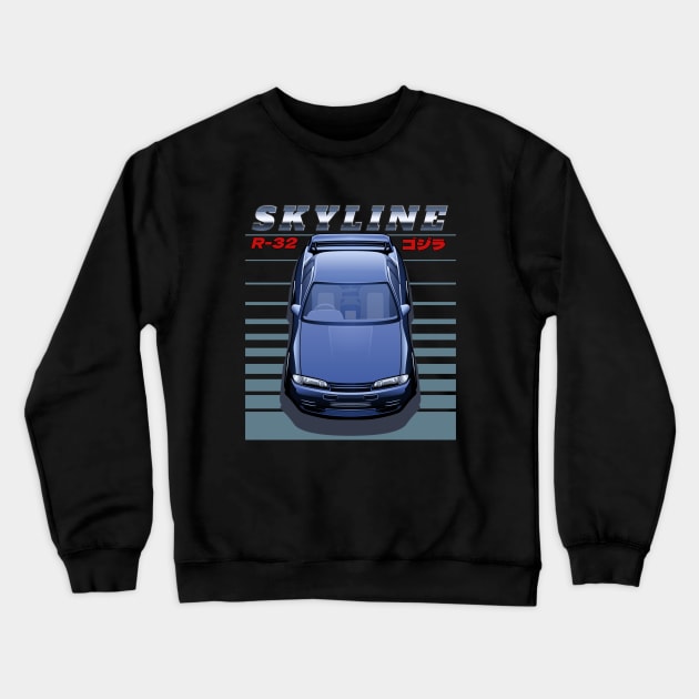 skyline r32 Crewneck Sweatshirt by Rezall Revolution